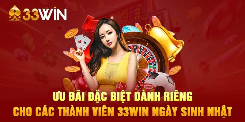 Khuyến mãi 3333Win theo sự kiện sinh nhật nhà cái